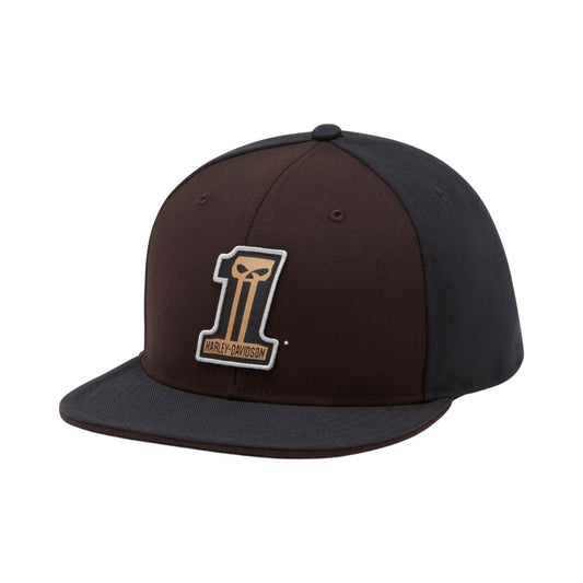 WILLIE G DARK CUSTOM PANHEAD FITTED CAP - BROWN