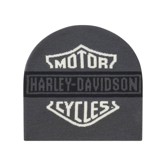 MEN'S H-D ESSENTIAL COLORBLOCK BEANIE - DARK GREY