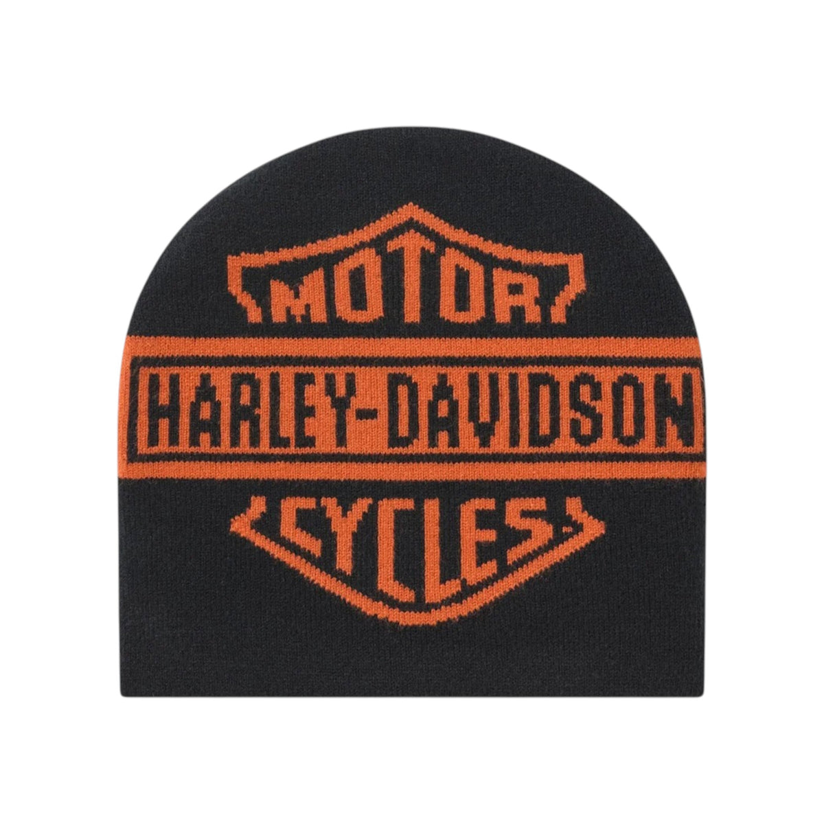 MEN'S H-D ESSENTIAL COLORBLOCK BEANIE - BLK/ORG