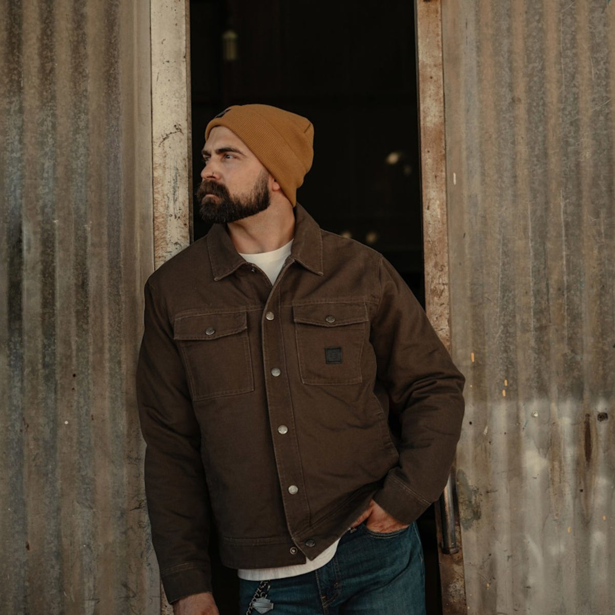 FOREVER HARLEY BEANIE - HICKORY