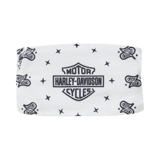 H-D ESSENTIAL EYEWEAR SLOTTED HEADBAND - WHITE