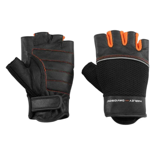 WOMEN'S HORIZON MESH & LEATHER FINGERLESS GLOVES