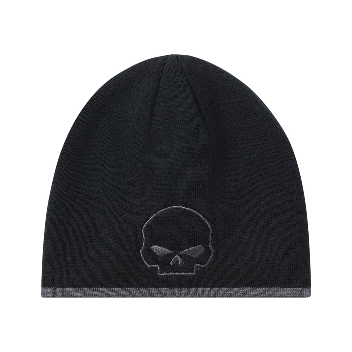 MEN'S WILLIE G SKULL KNIT BEANIE - BLACK