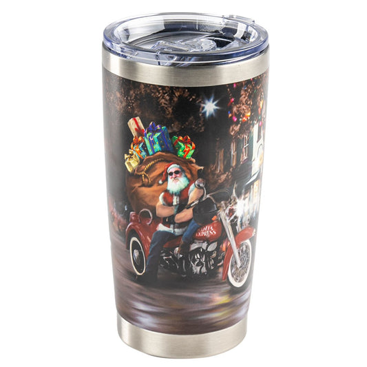 W25 BIKER SANTA TRAVEL MUG