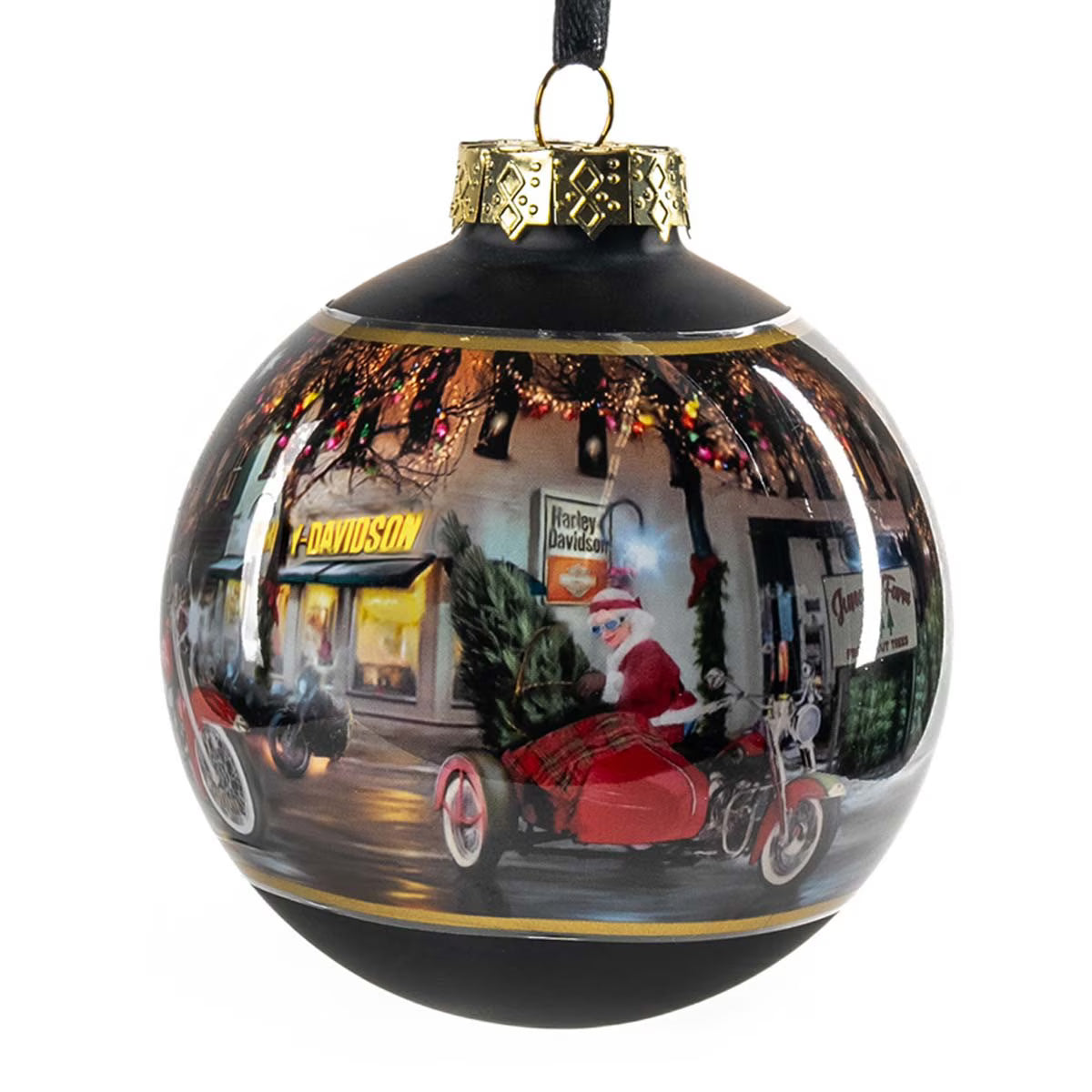 W25 2025 BIKE SANTA BALL ORNAMENT