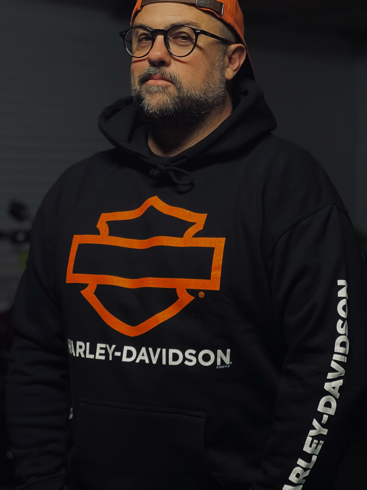 HD OUTLINE BLACK/ORANGE
