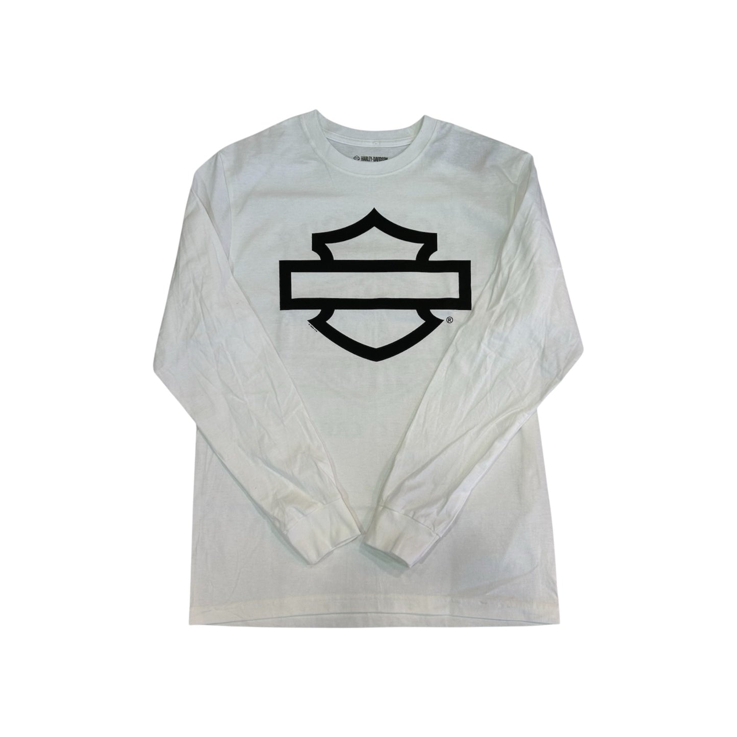H-D B&S OUTLINE WHITE BLK