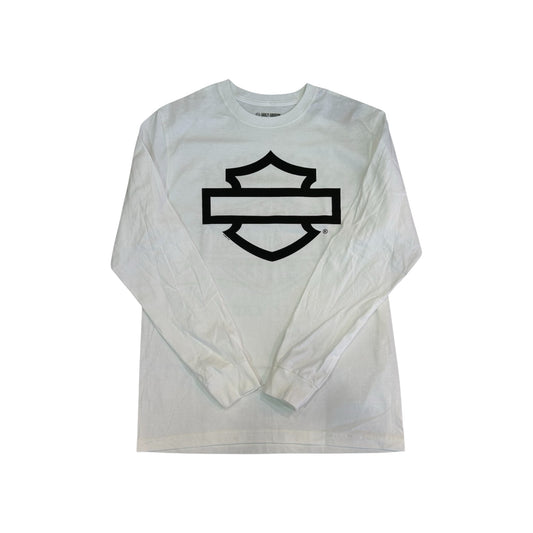 H-D B&S OUTLINE WHITE BLK