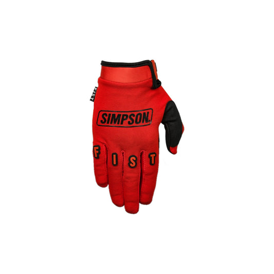 SIMPSON NOCTURN GLOVE RED/BLACK