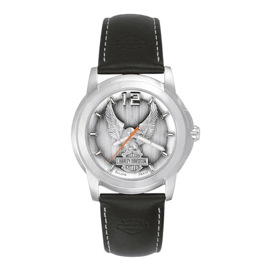 SILVER EAGLE WITH LEATHER