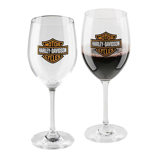H-D B&S WINE GLASS SET