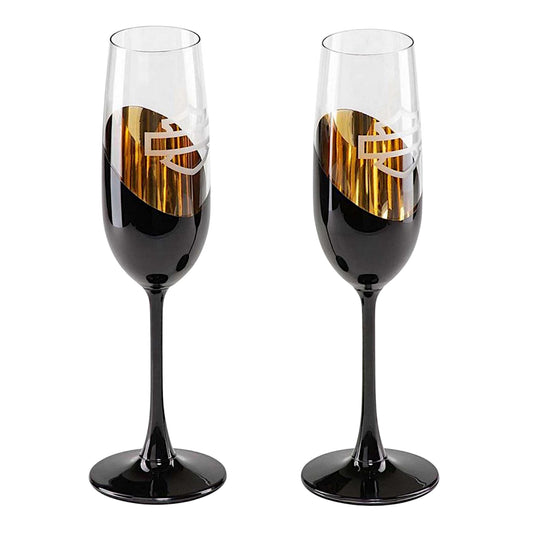 OPEN B&S CHAMPAGNE GLASS SET
