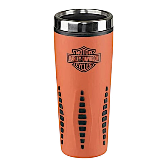 H-D B&S ORANGE TRAVEL MUG