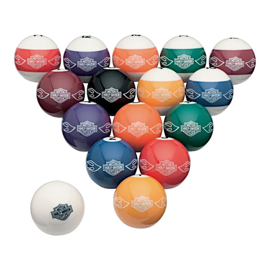 H-D CUSTOM B&S FLAMES BILLIARD SET