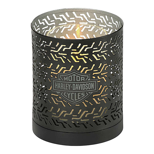 H-D TIRE THREAD CANDLE HOLDER