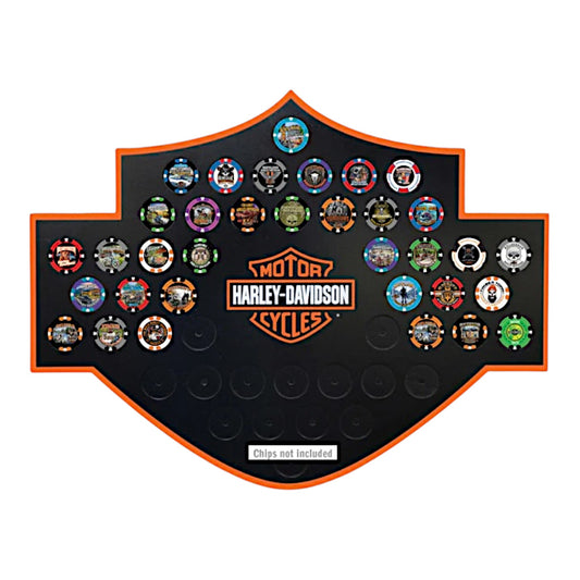 H-D B&S MAGNETIC POKERCHIP FRAME