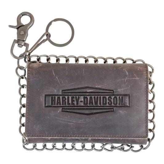 CRAZY HORSE BIKER TRIFOLD BROWN