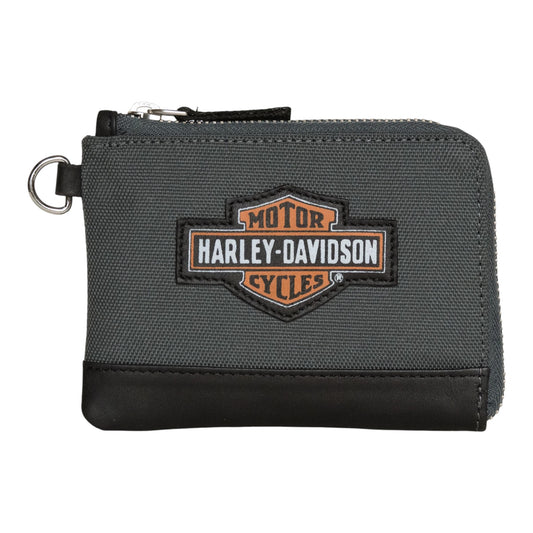 H-D OIL CAN KEY COIN WALLET GREY