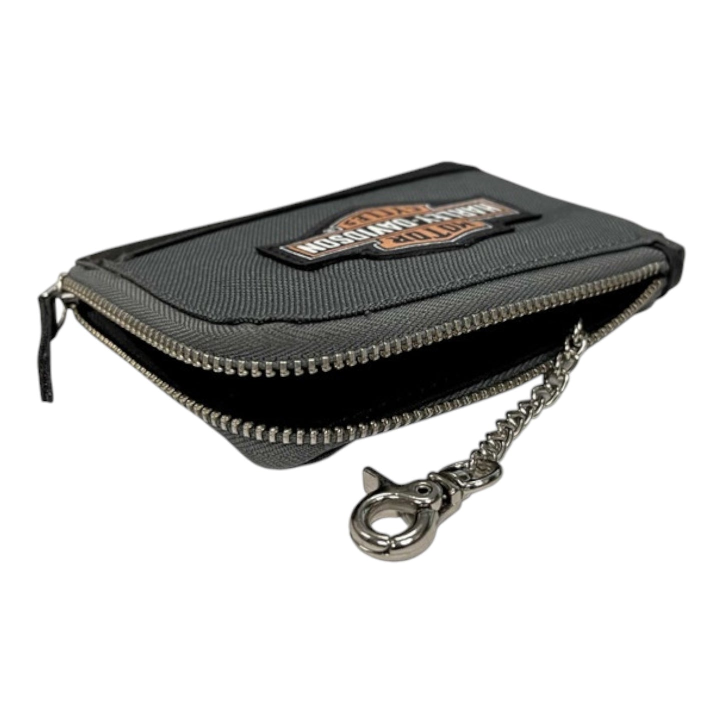 H-D OIL CAN KEY COIN WALLET GREY