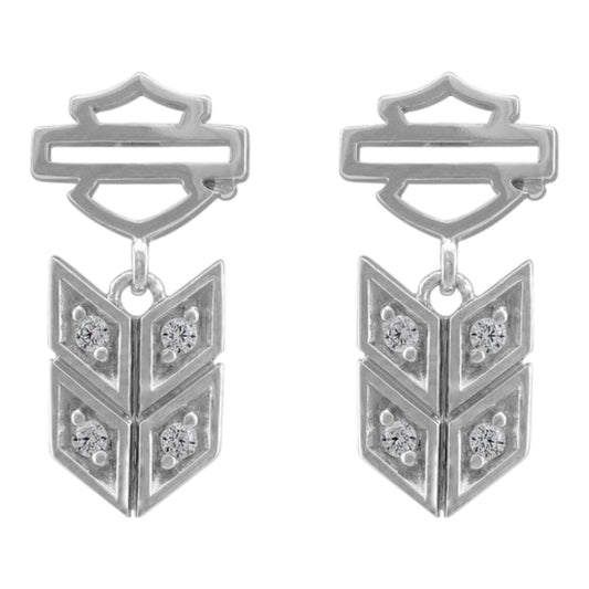 INSIGNIA BLING POST DROP EARRINGS