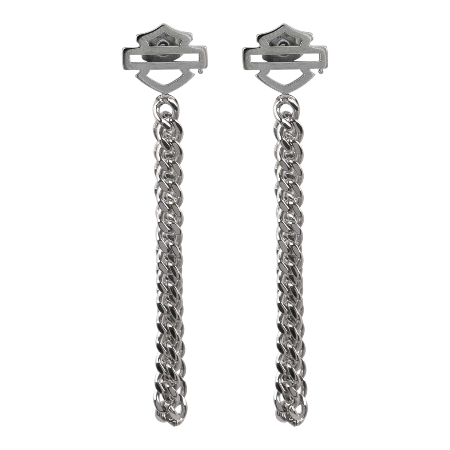 CURBLINK DROP CHAIN EARRINGS