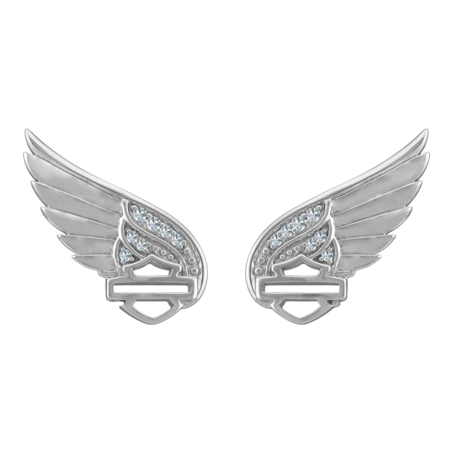 BLING WING B&S POST EARRINGS