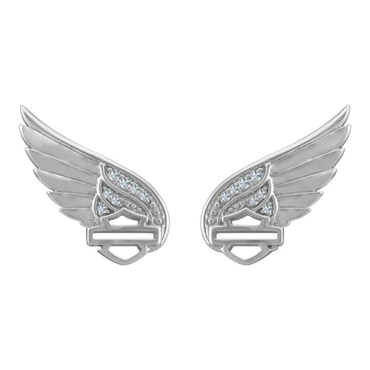 BLING WING B&S POST EARRINGS