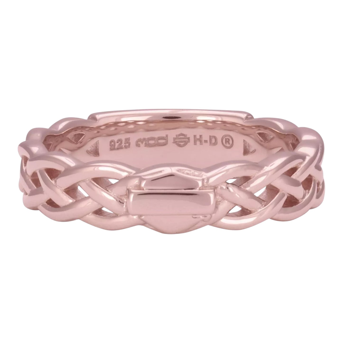 ROSE GOLD PLATED BRAIDED RING