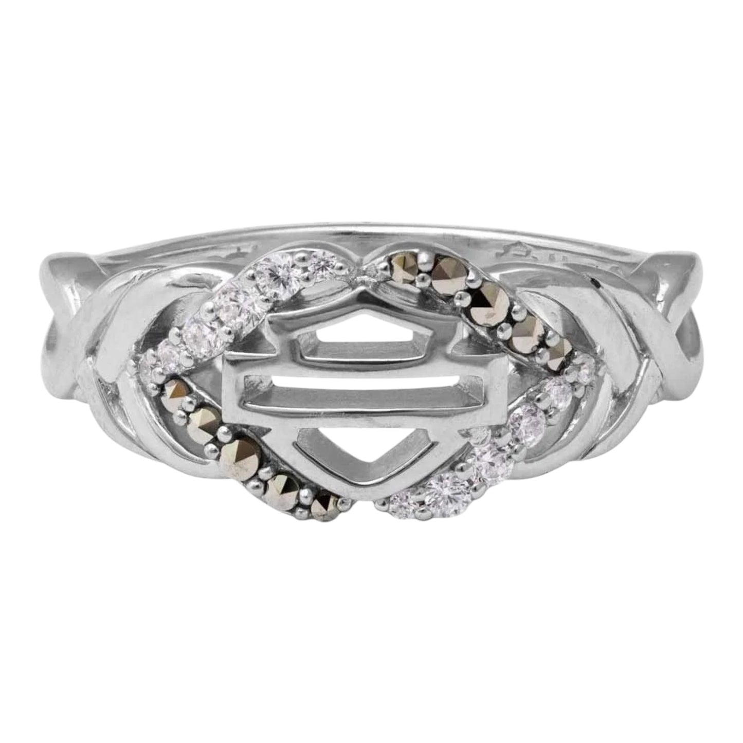 SALT & PEPPER TWIST RING