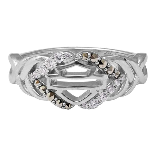 SALT & PEPPER TWIST RING