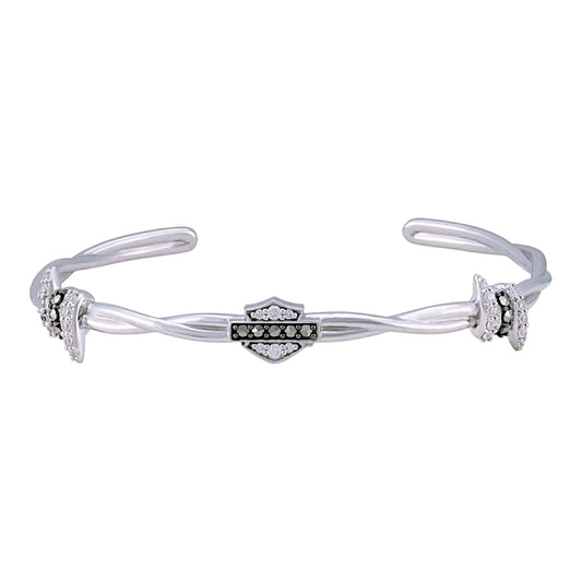 BLING BARB WIRE CUFF BRACELET