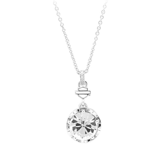 BIG BLING CLEAR CRYSTAL NECKLACE