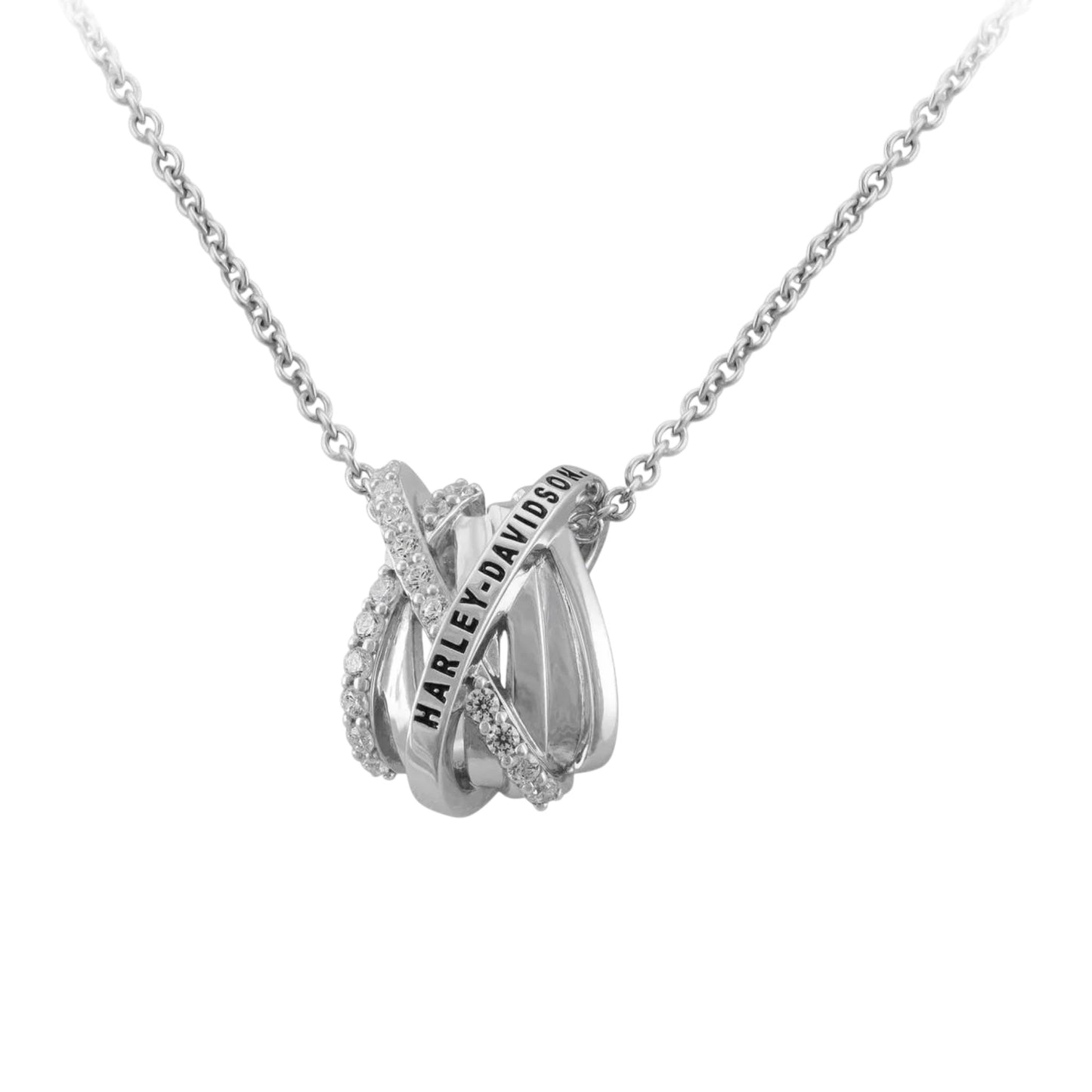 TWISTED BLING HARLEY DAVIDSON NECKLACE