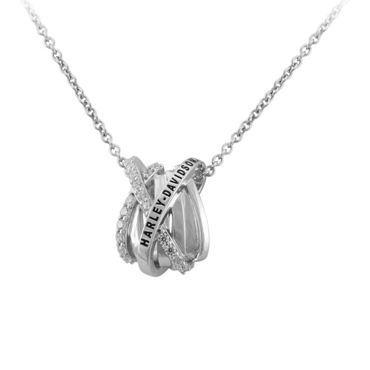 TWISTED BLING HARLEY DAVIDSON NECKLACE