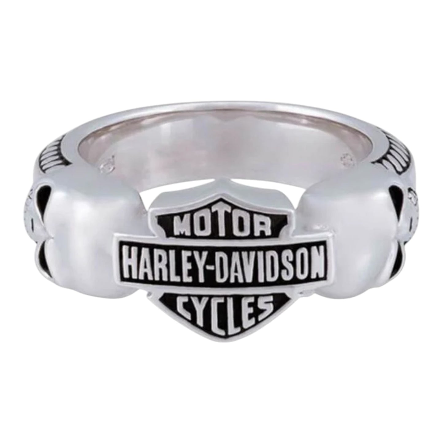 WICKED SKULL & B&S RING