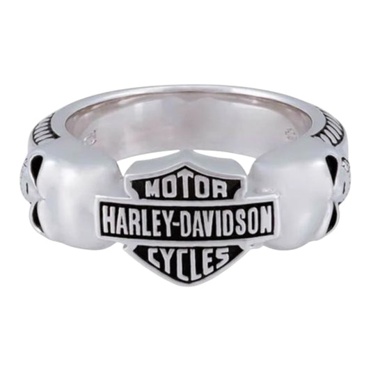 WICKED SKULL & B&S RING