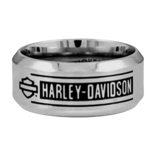 STEEL H-D BAR LOGO RING