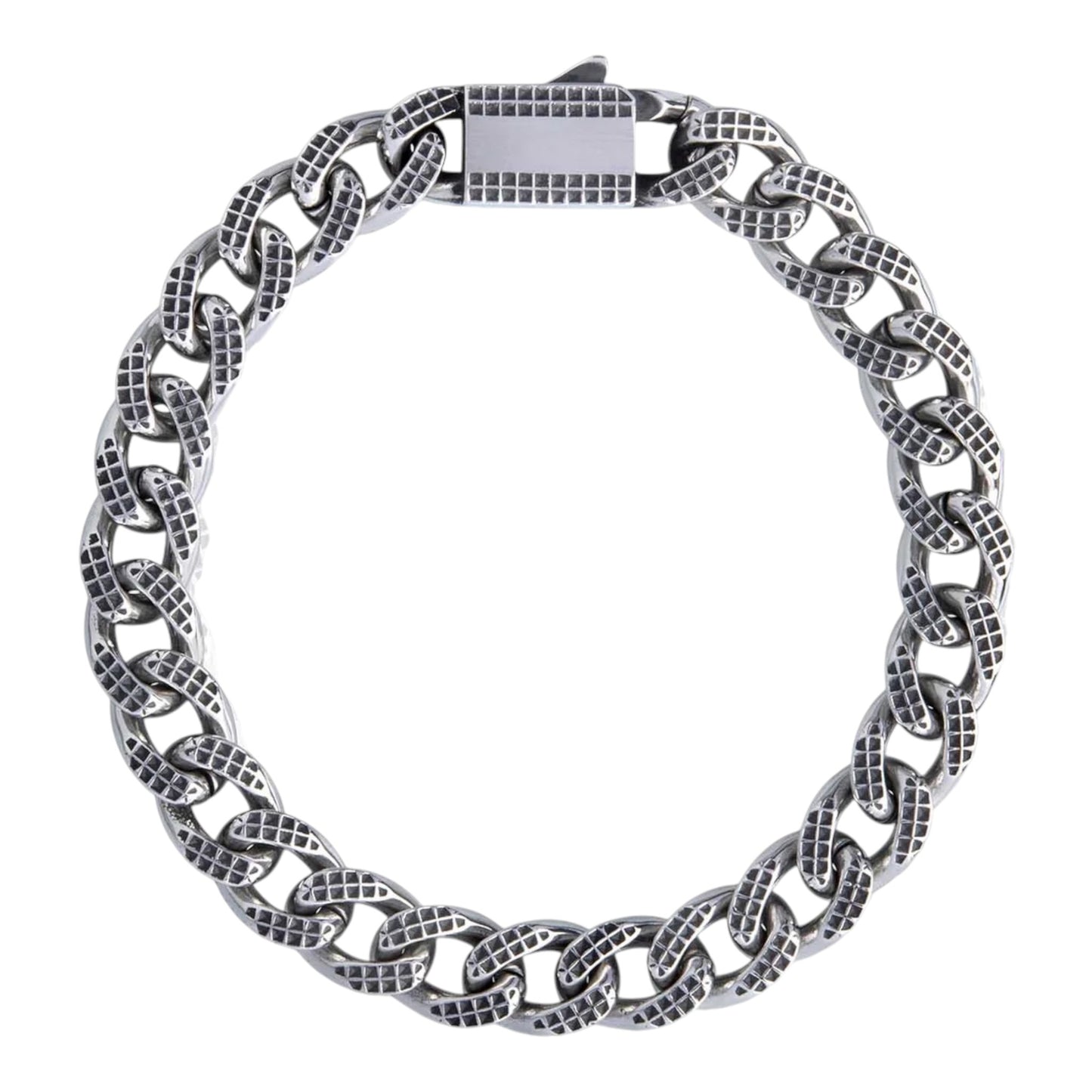 CHECKERED CURBLINK BRACELET