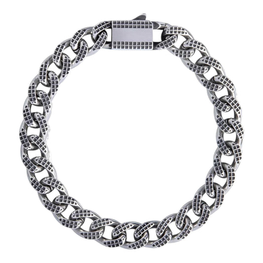 CHECKERED CURBLINK BRACELET
