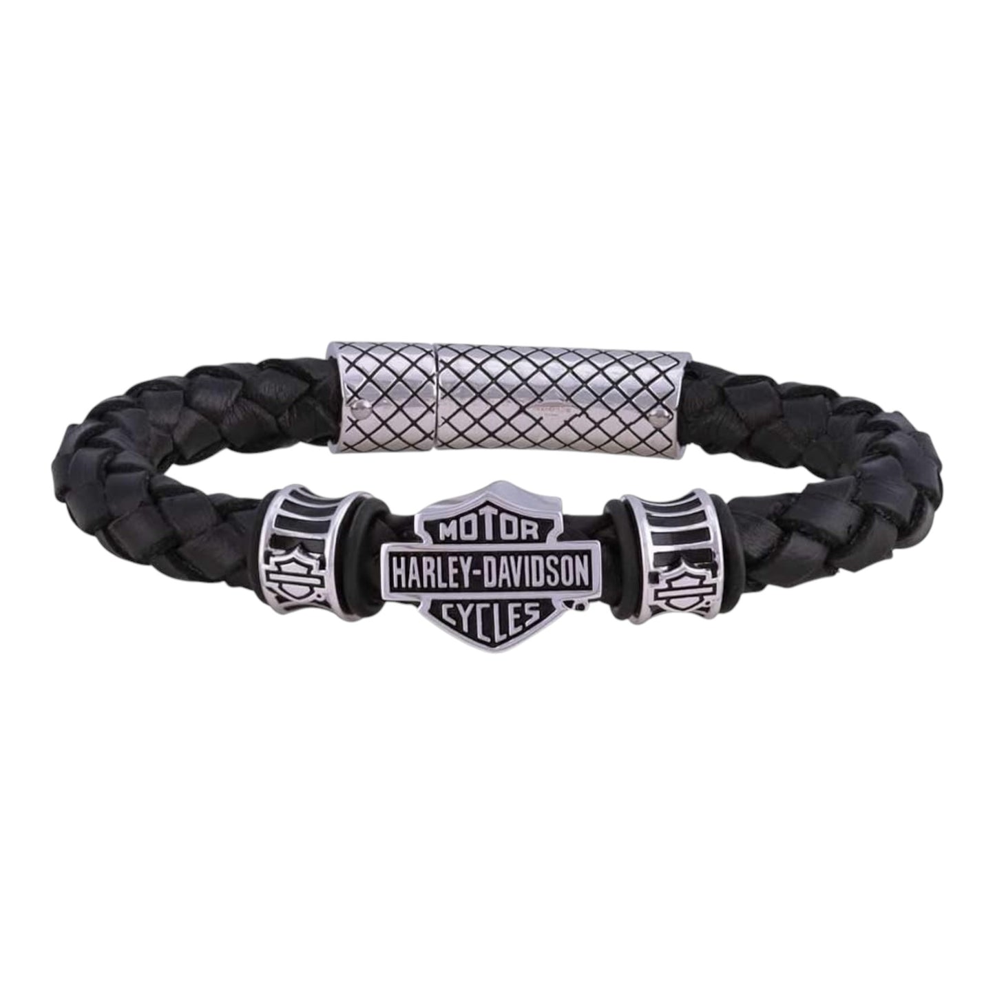 B&S BLACK BRAIDED BRACELET