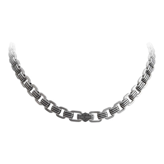 B&S STEEL LINES NECKLACE