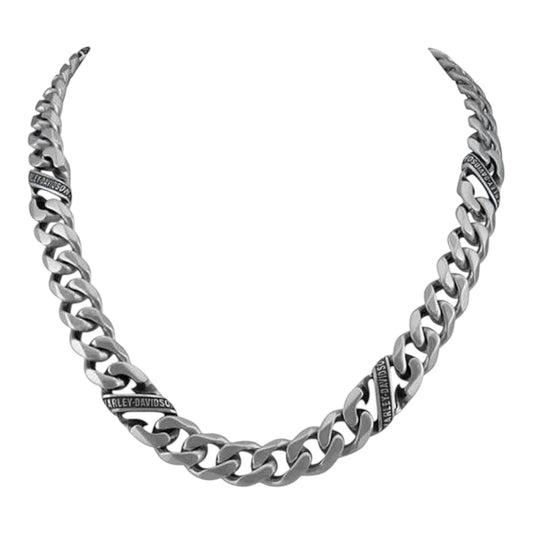 H-D BANNER CURB LINK CHAIN NECKLACE