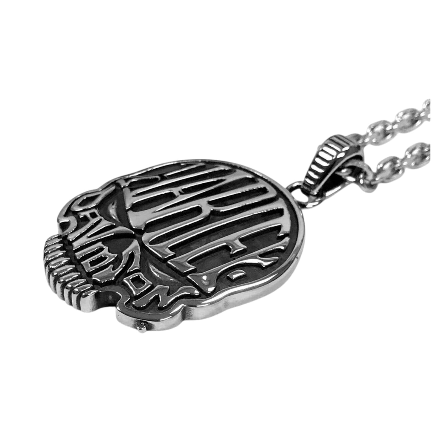 CALAVERA STAINLESS SKULL NECKLACE