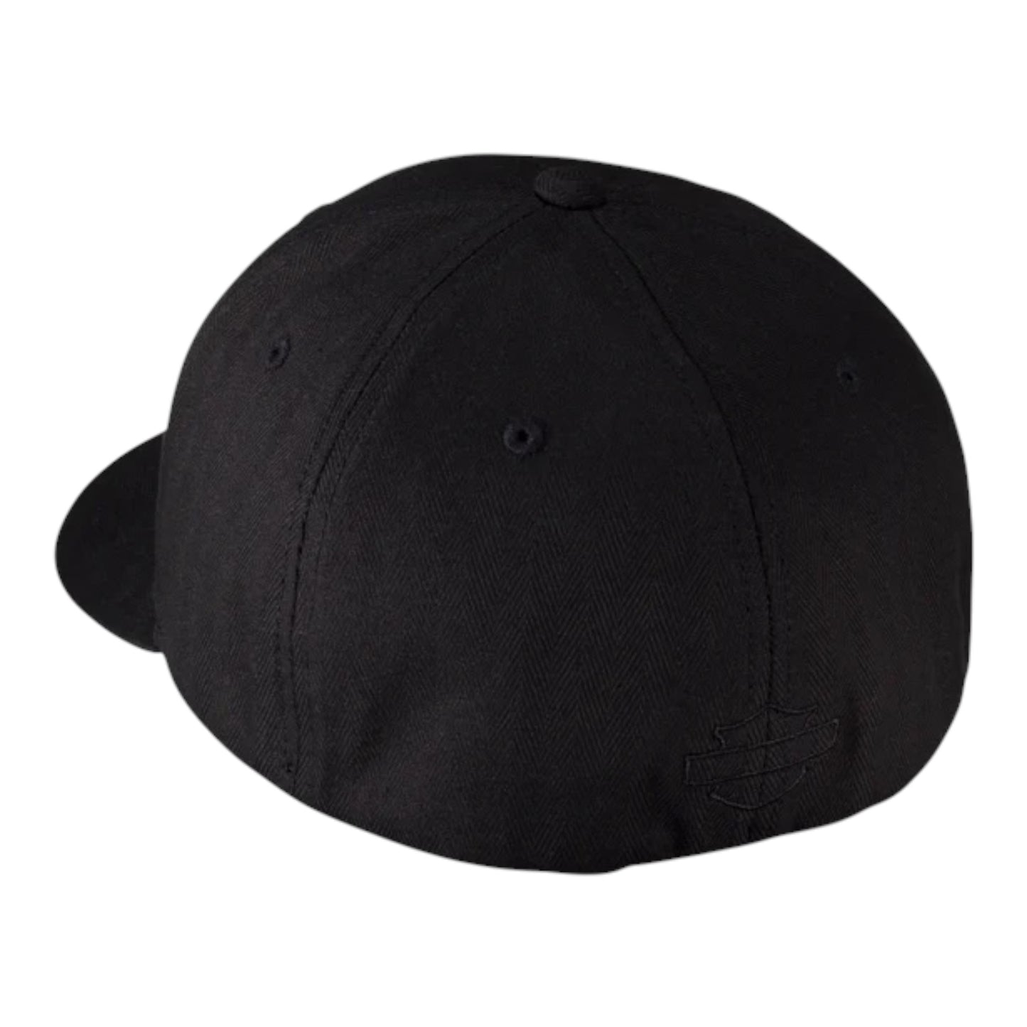 RUBBER SKULL PATCH STRETCH CAP MEN'S BLK