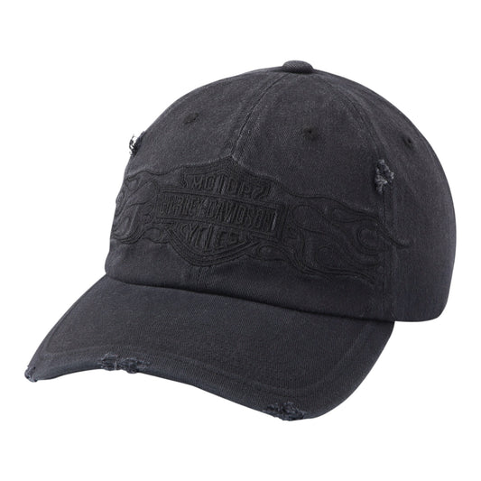 FLAMES HAT WOVEN BLACK