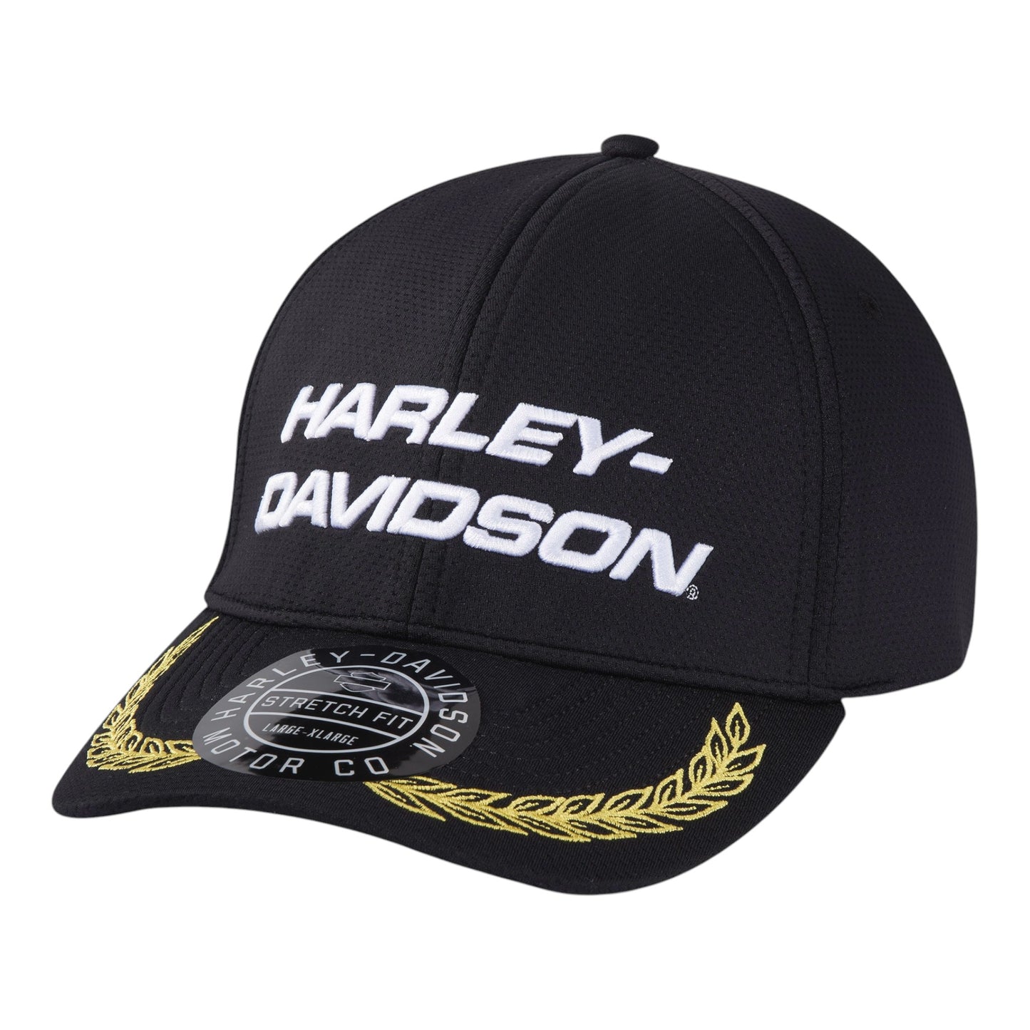 RACING HAT - WOVEN BLK & YELLOW
