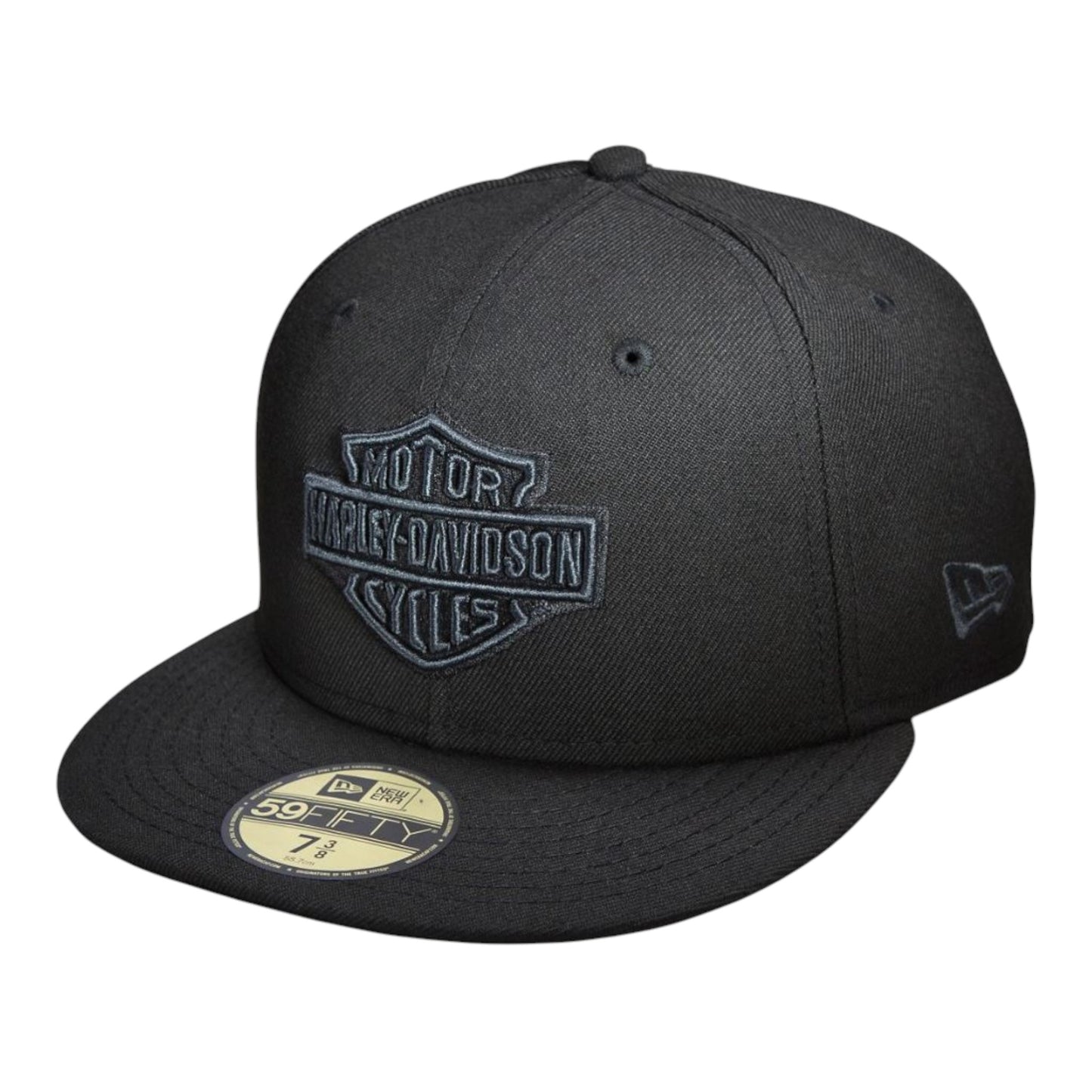 B&S GREY LOGO 59FIFTY BASEBALL CAP - BLK