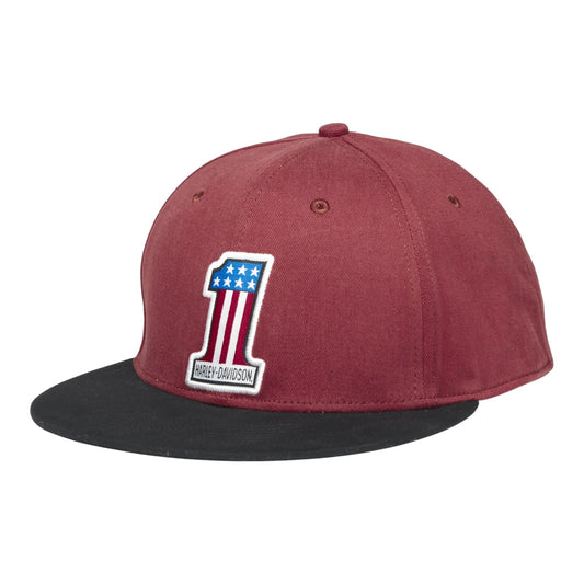 #1 CAP - WOVEN RED