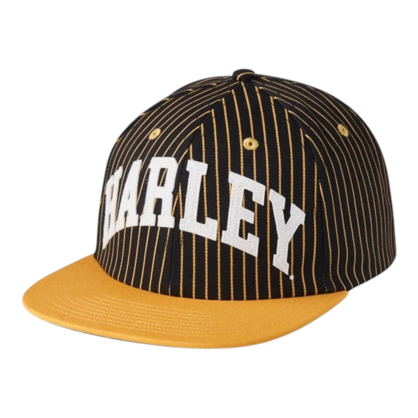 HAT- BLK & YELLOW HARLEY