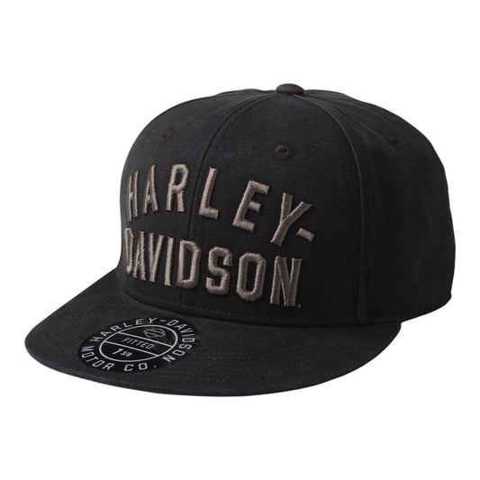 CAP, BB, WOVEN DARK GREY ON GREY